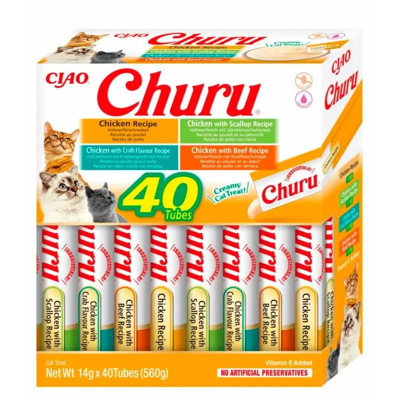 Churu Cats Frango Variedades 40x14Gr