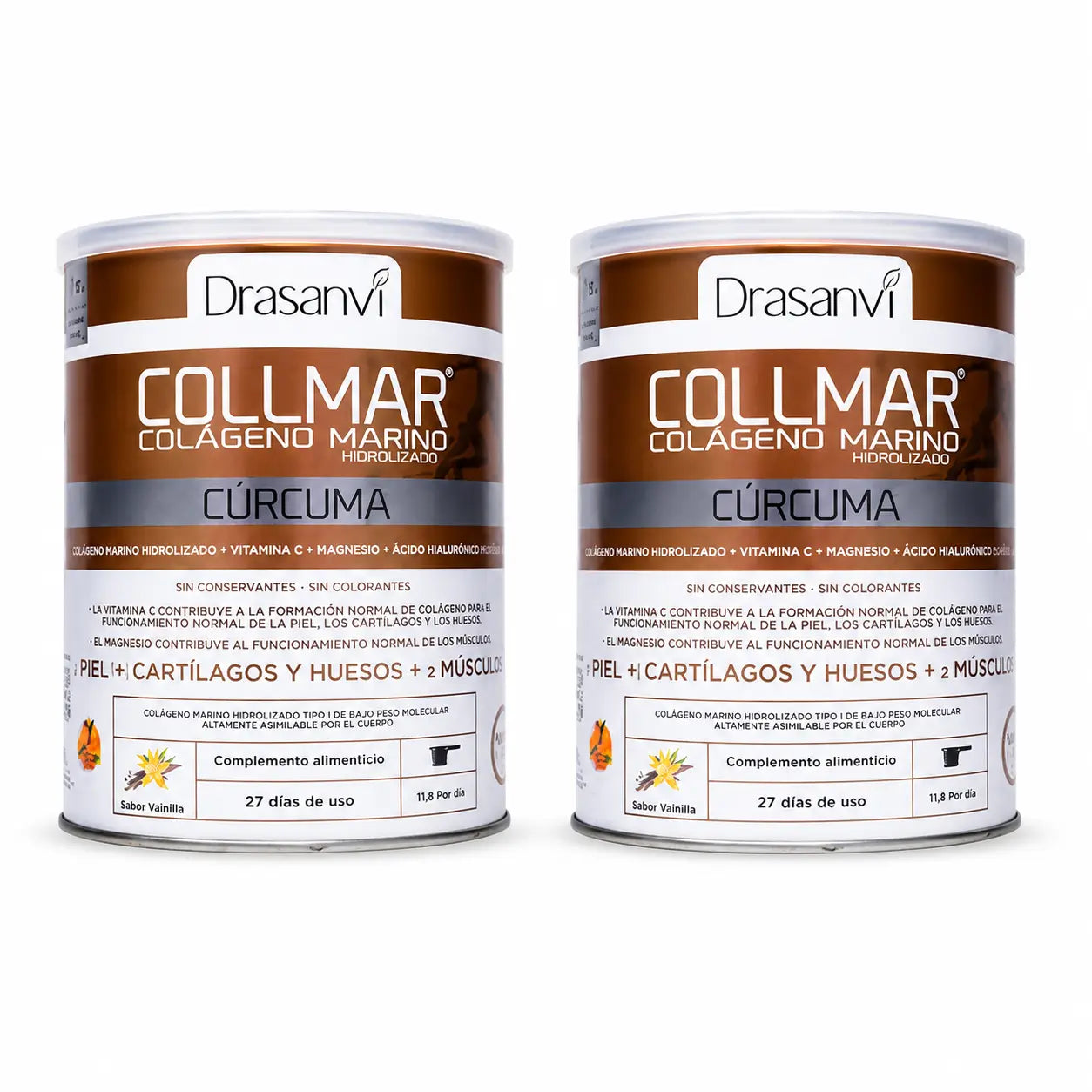 Collmar Drasanvi Magnésio Curcuma Baunilha , 2X300 Gr