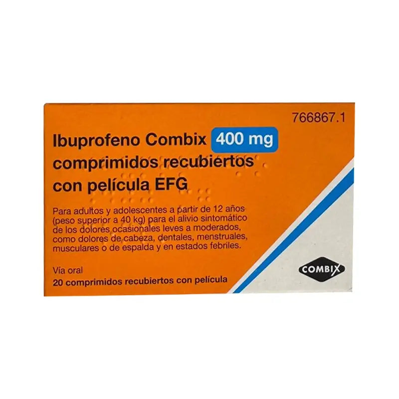 Combix Ibuprofeno 400 Mg Efg, 20 comprimidos