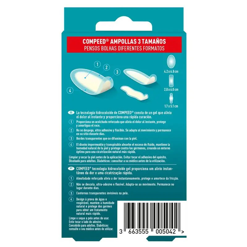 Compeed Blisters Pack Mix, 10 unidades