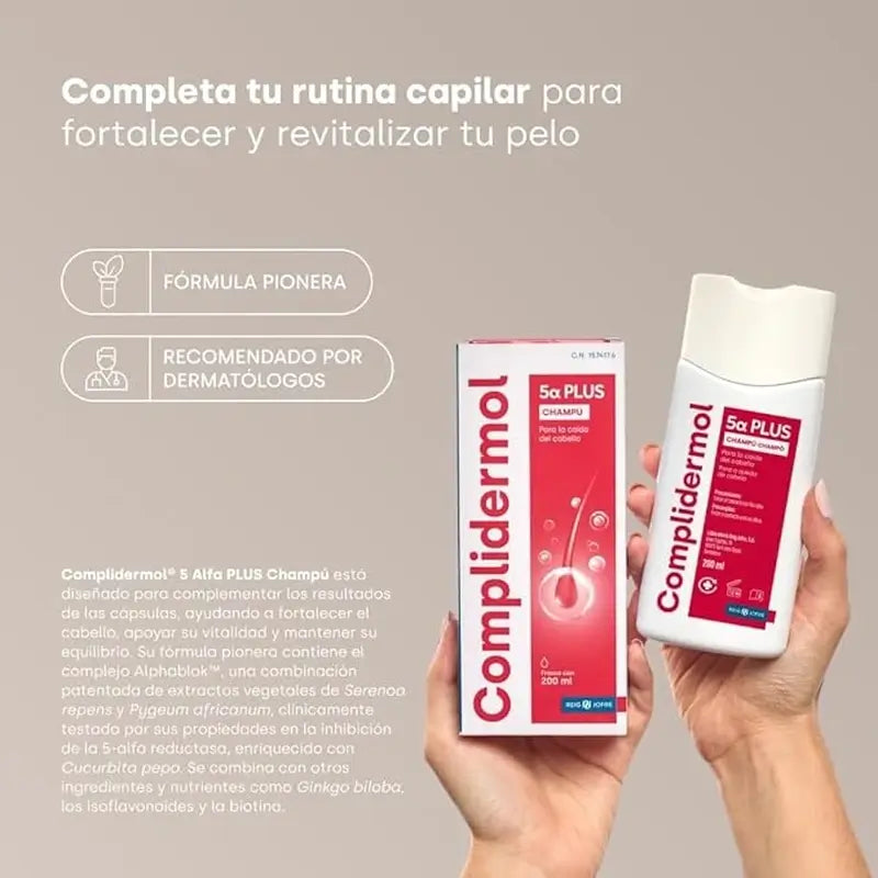 COMPLIDERMOL champu para la caida del cabello 200 ml