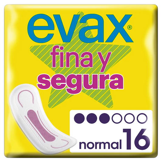 Evax Thin & Safe Normal Pads 16 unidades