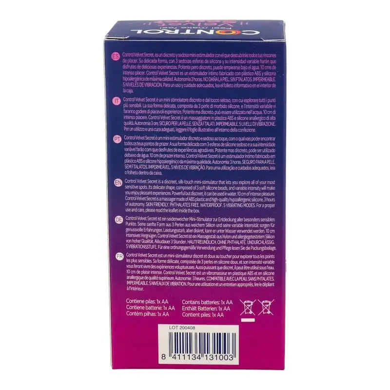 Vibrador Control Velvet Secret