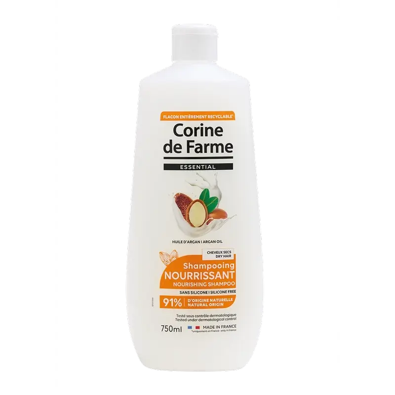 Corine De Farme Champô Nutritivo com Óleo de Argão, 750 ml