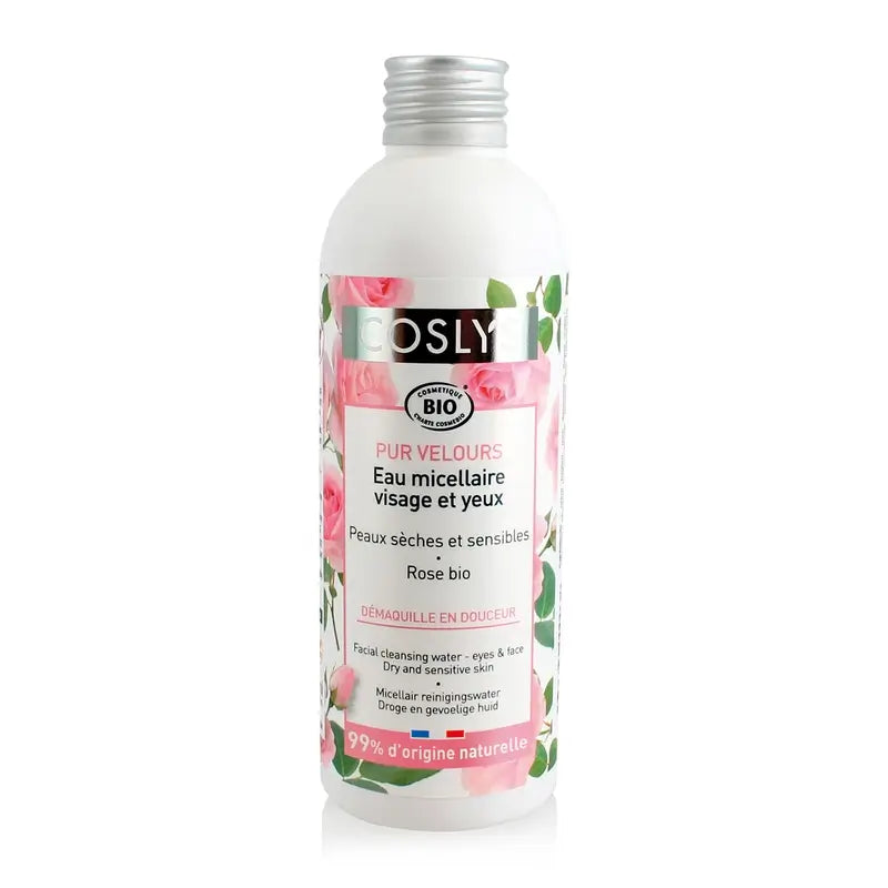Coslys Água Micelar Desmaquilhante para Pele Seca e Sensível com Rosas , 200 ml