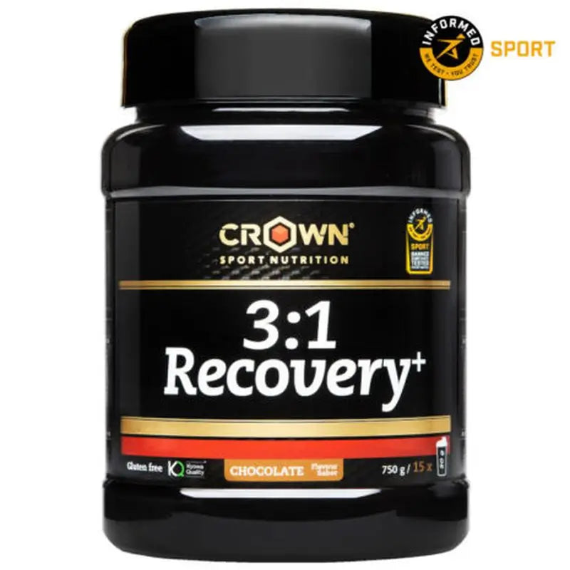 Crown Sport Nutrition 3:1 Recovery+ Chocolate , 750 gr (15 porciones)