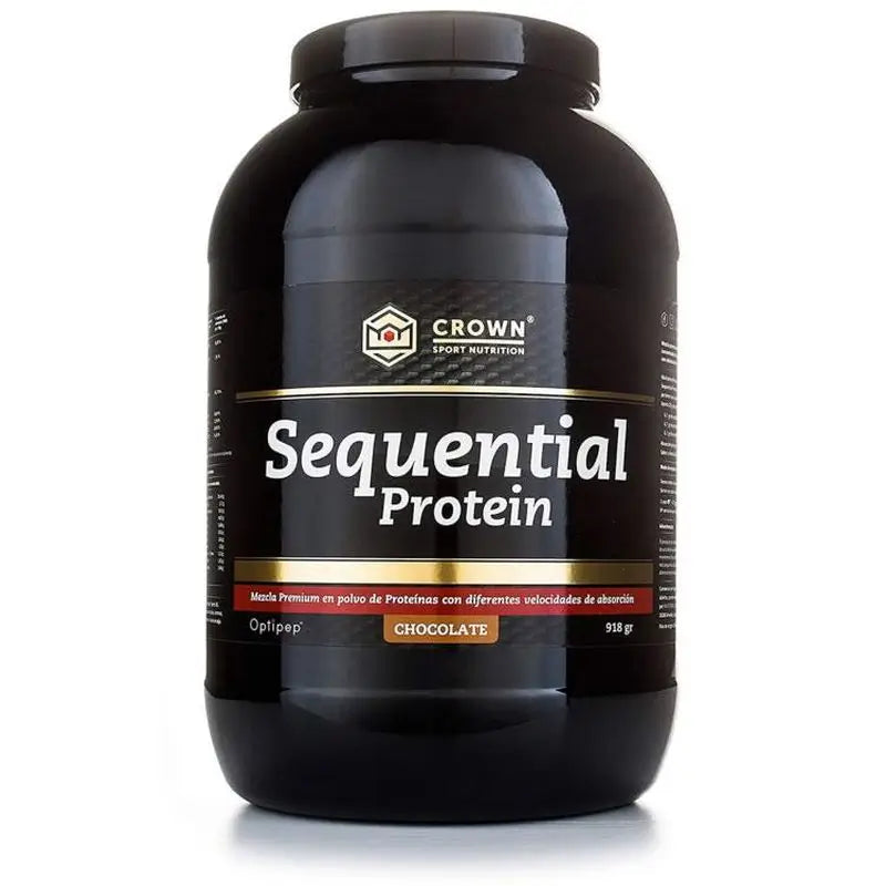 Crown Sport Nutrition Sequential Protein Chocolate (Recuperador Nocturno) , 918 gr (34 porciones)