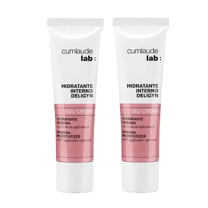 Cumlaude Lab Deligyn Gel Creme Hidratante Interno, Embalagem 2 x 30 ml