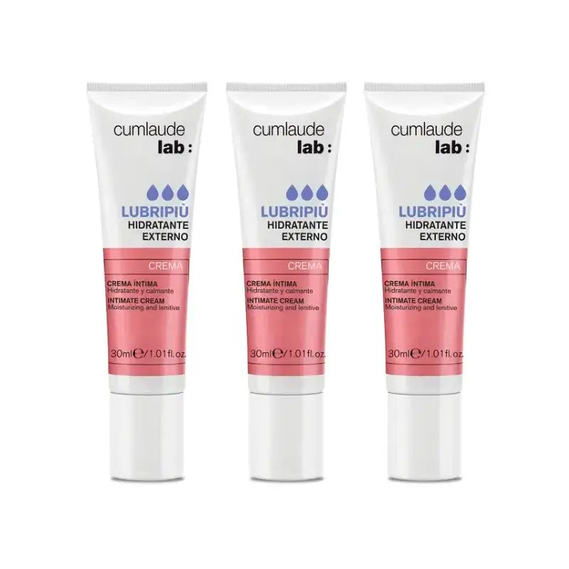 Cumlaude Lab Lubripiù Creme Hidratante Vulvar, Embalagem 3 x 30 ml