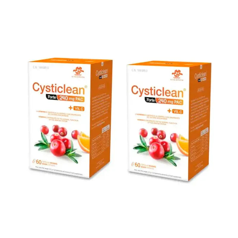 Cysticlean Forte 240 Mg Pac, Embalagem 2 x 60 cápsulas