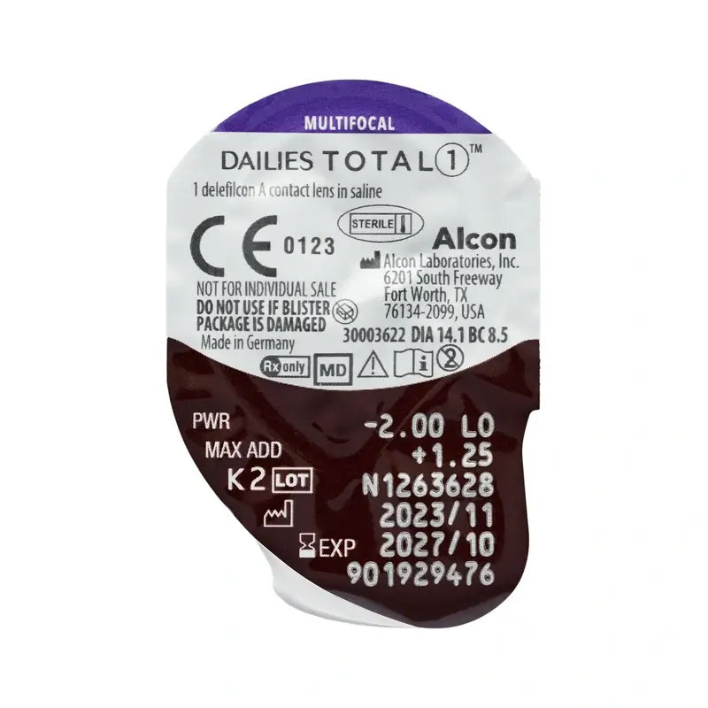 Dailies Total1 Lentes Multifocais Diárias , 90 unidades