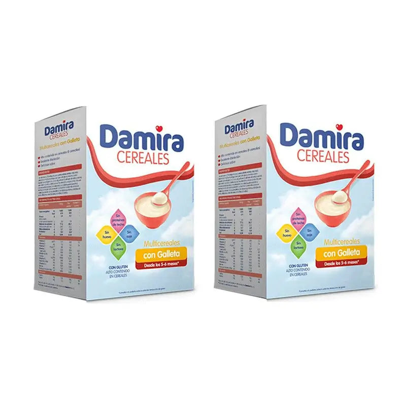 Damira Multigrãos com Biscoito, 2x600g