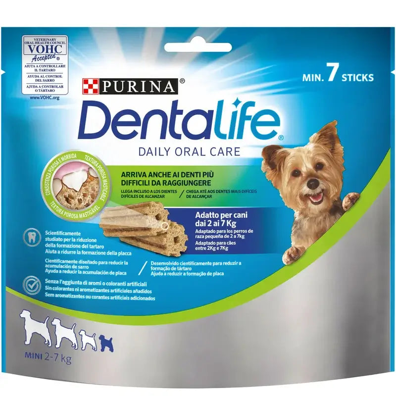 Dentalife Canine Extra Small Box 6X69Gr, snack para cães