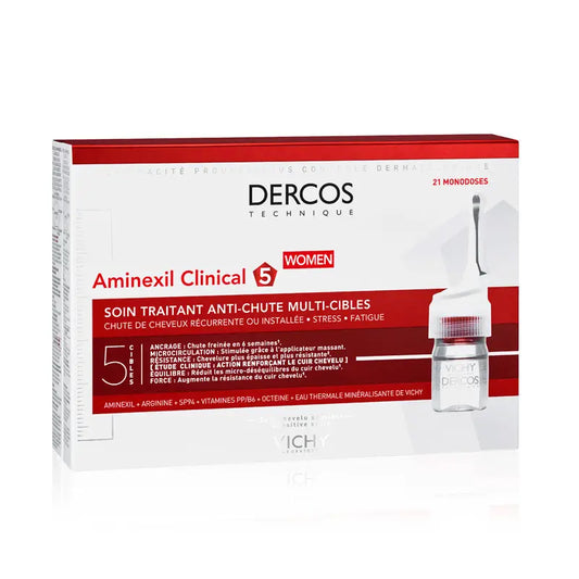VICHY DERCOS AMINEXIL CLINICAL 5 MULHER 21 AMPOLAS