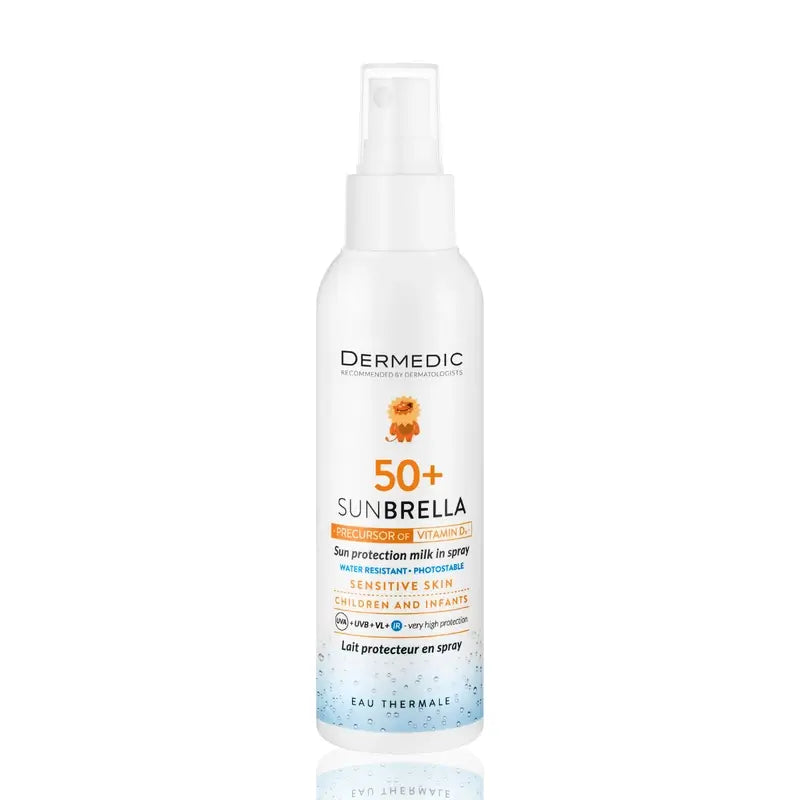 Dermedic Sunbrella Bebé Proteção Solar Leite Spray Spf50+, 150 ml