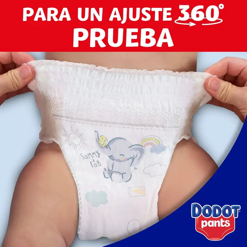 Dodot Baby Dry Tamanho 4 (9-14 Kg), 58 fraldas