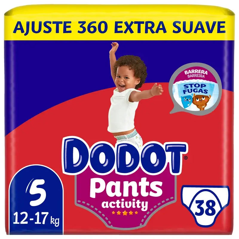 Dodot Pants Activity Tamanho 5, 38 fraldas