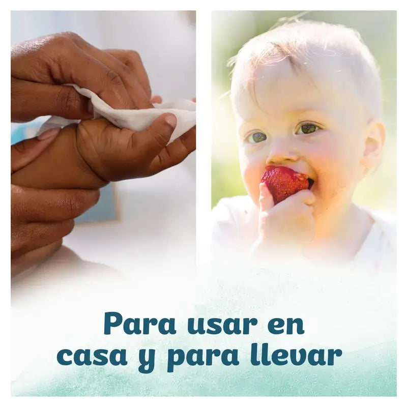 Dodot Pure Calm & Protect Toalhetes para bebés, 3 x 46 peças.