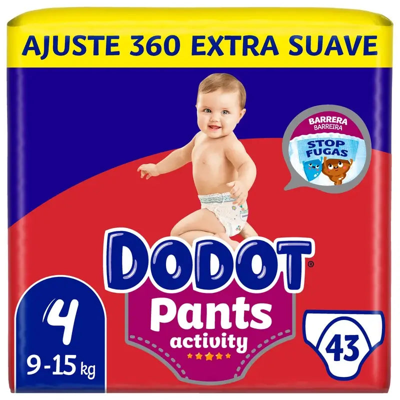 Dodot Pants Activity Tamanho 4, 43 fraldas