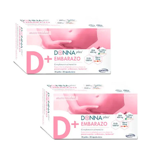 Pack Gravidez DonnaPlus 2 x 30 + 30