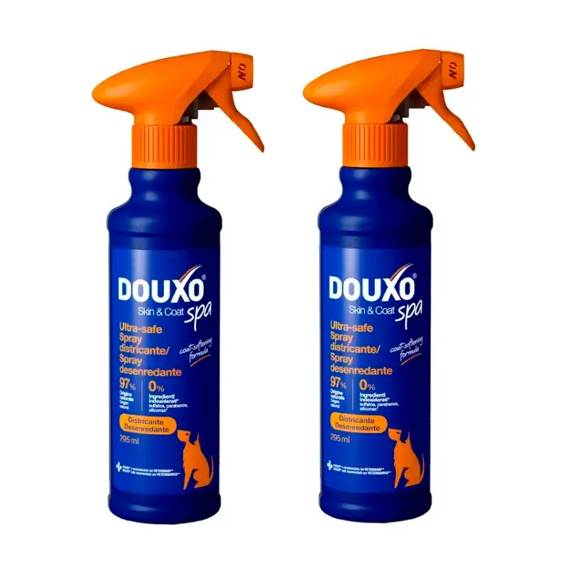 Douxo Skin & Coat Spa Detangling Spray Para Cães, Embalagem 2 x 340 ml