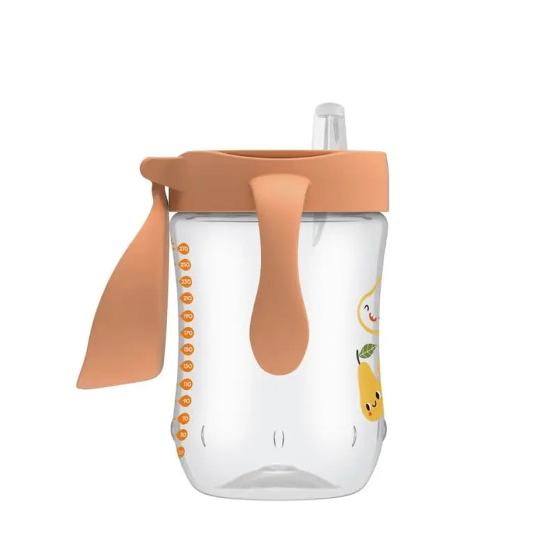 Copo de transição de boca macia Dr.Brown's +9 Meses Pera Coral, 270ml