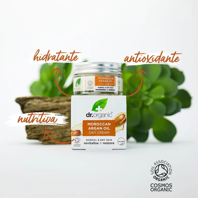 Dr.Organic Argan Oil Creme de Dia Pele Normal a Seca, 50 ml
