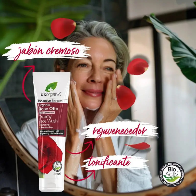 Dr.Organic Rosa Damascena Desodorizante para a Pele Madura, 50 ml