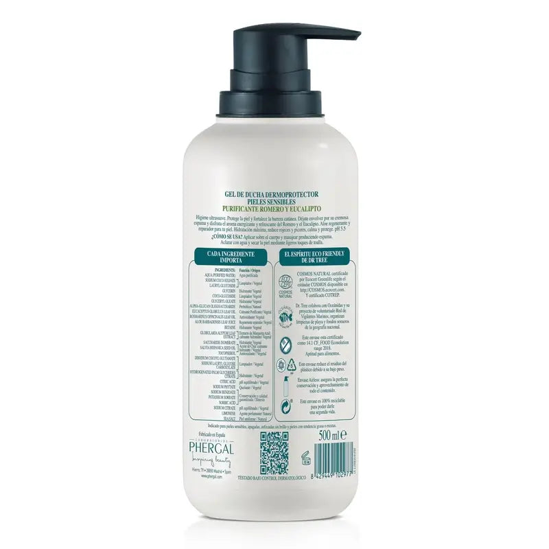 Dr. Tree Natural Rosemary Gel de Duche Purificante Pele Sensível 500Ml