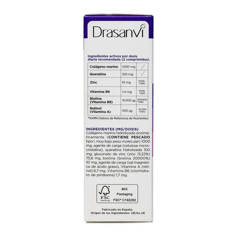 Drasanvi Hair, Skin & Nails Collmar Essentials Beauty, 60 comprimidos