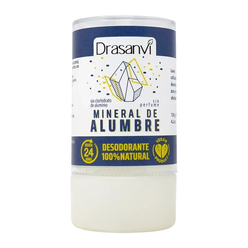 Desodorizante de Cristal de Alumínio Mineral Drasanvi , 120 gr