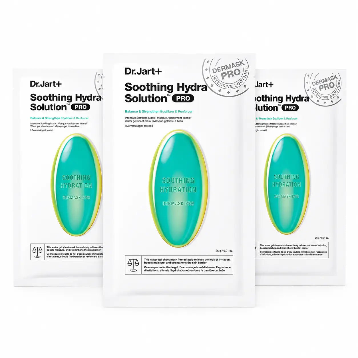 Dr.Jart+ Dermask Hydra Solution Pro Máscara Facial Suavizante Intensiva, 26 Gr , embalagem 3