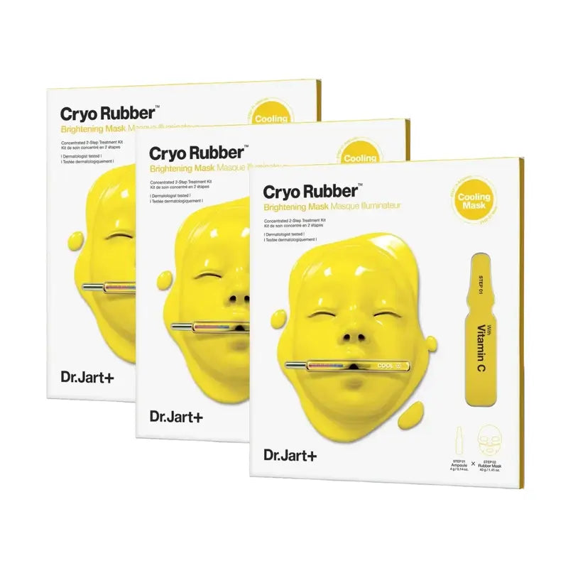 Dr.Jart+ Máscara de Brilho Vitamina C, 3 unidades