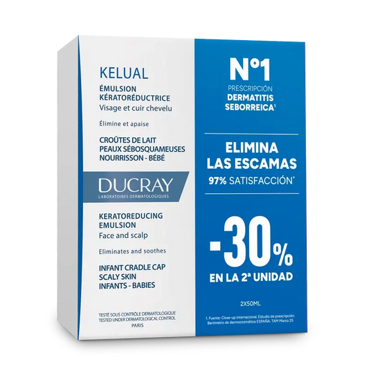 Ducray Kelual Keratoreducing Cradle Cap Emulsion Duo Pack 2x50ml 30% DESCONTO 2ª unidade