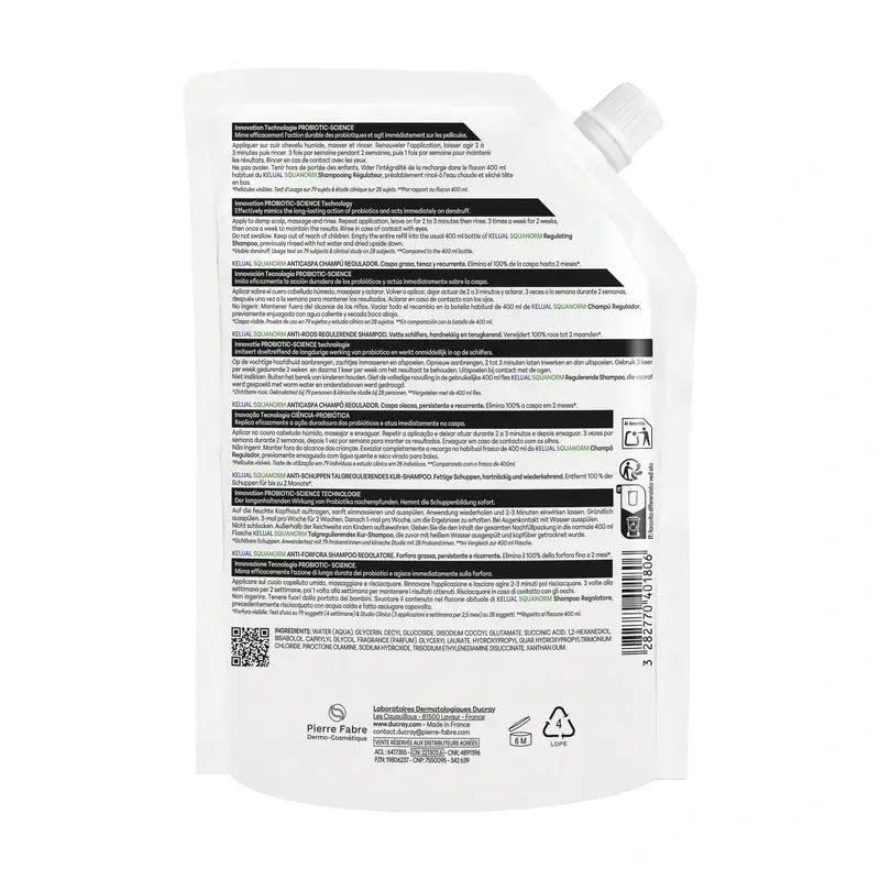 Ducray Kelual Squanorm Ch C Massa lubrificante Eco Refil, 400 ml