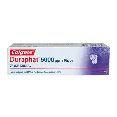 COLGAT Duraphat 5000 PPM creme dental com flúor 51 gr