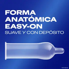 DUREX easy on preservativos extra seguros 12 unidades