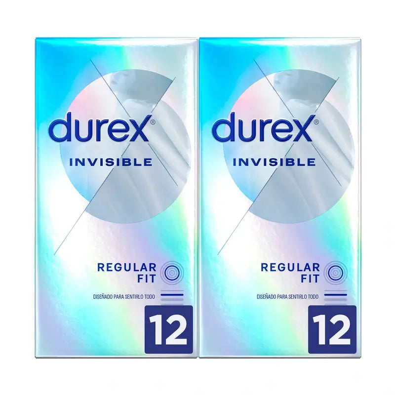 Durex Pack Preservativos Invisíveis Extra Sensíveis 2x12 pcs