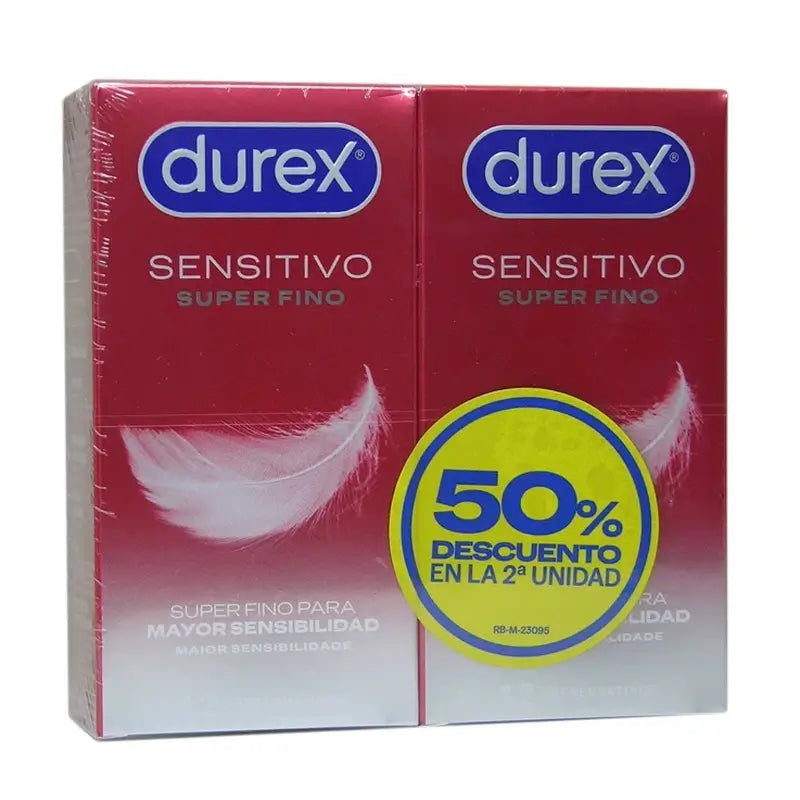 DUREX Contato total sensível duplex 50% 2ª unidade 2x12 unidades