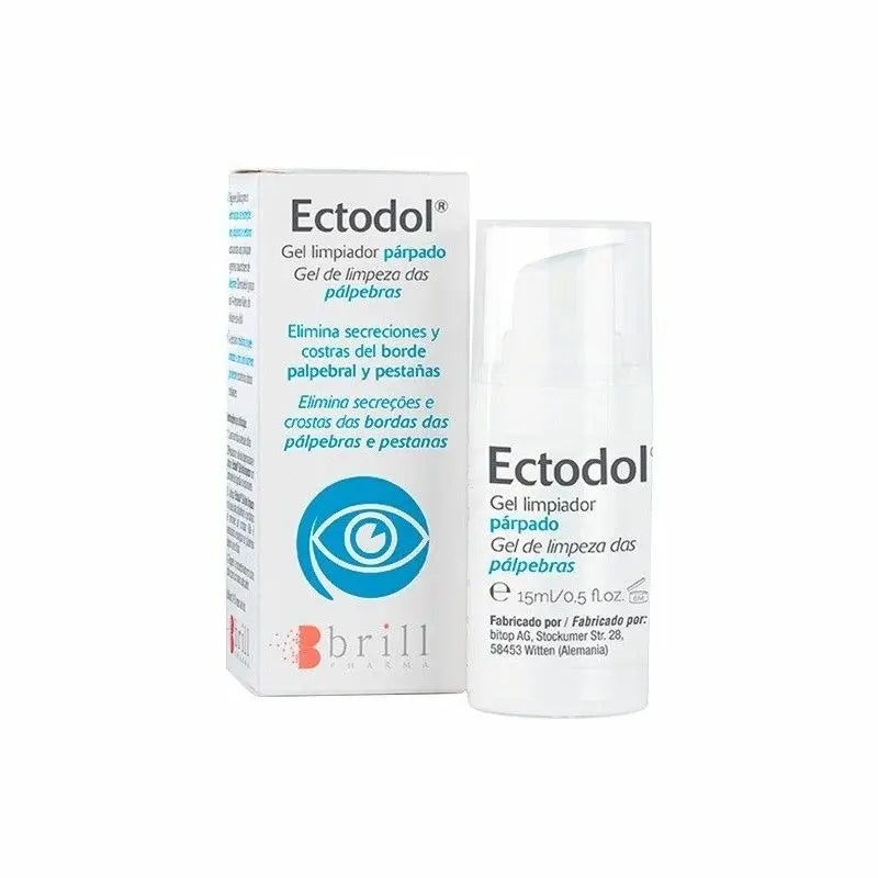 Ectodol® Gel Limpiador Párpados, 15 ml