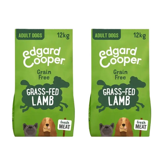Edgard & Cooper Dog Food 12Kg Cordeiro, embalagem de 2