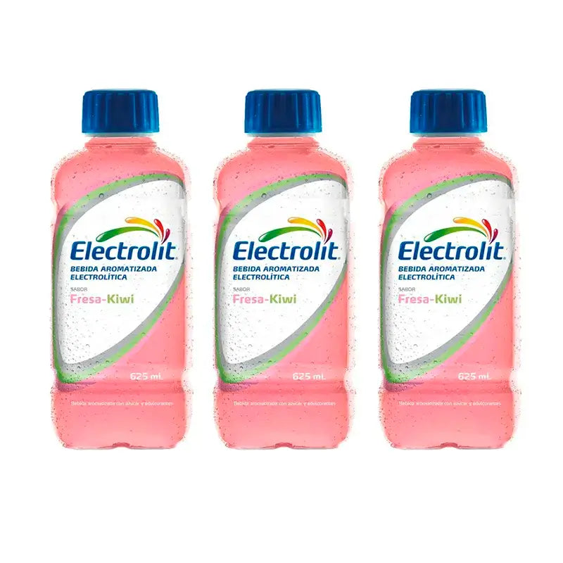 Bebida electrolítica Electrolit Strawberry-Kiwi, embalagem de 3 x 625 ml