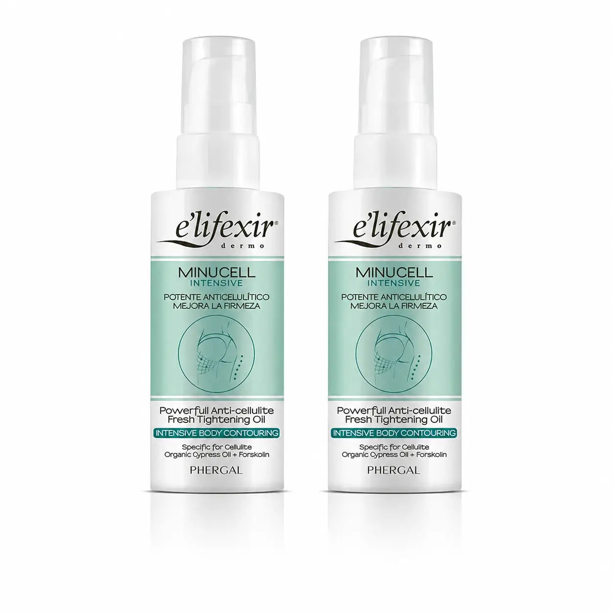 Elifexir Minucell Óleo Adelgaçante e Refirmante Intensivo Anti-Celulite 100Ml, embalagem 2