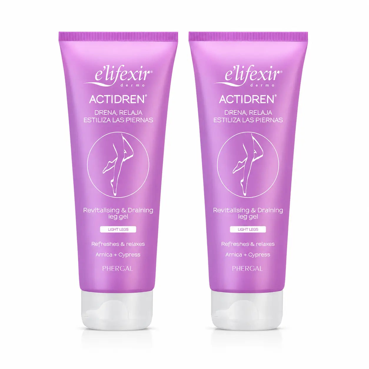 Elifexir Actidren Gel Creme Drenante Relaxante para Pernas Cansadas 200ml, embalagem 2