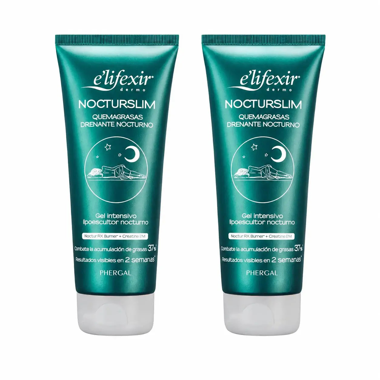 Elifexir Nocturslim Creme de Noite Intensivo Anti-Celulite Queimador de Gordura 200Ml, embalagem 2