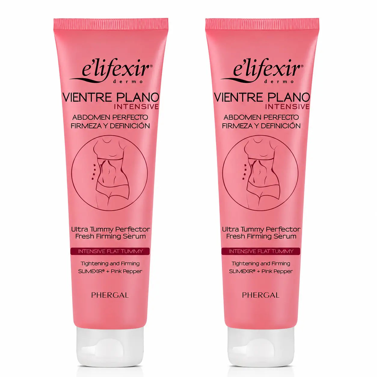Elifexir Flat Belly Serum Redutor Intensivo Abdómen Firmeza Serum Queimador de Gordura 150Ml, embalagem 2