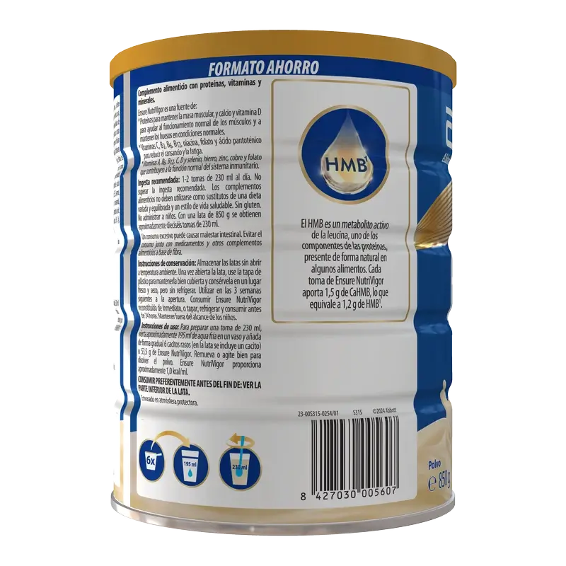 Ensure Nutrivigor Baunilha Adultos, 850 g