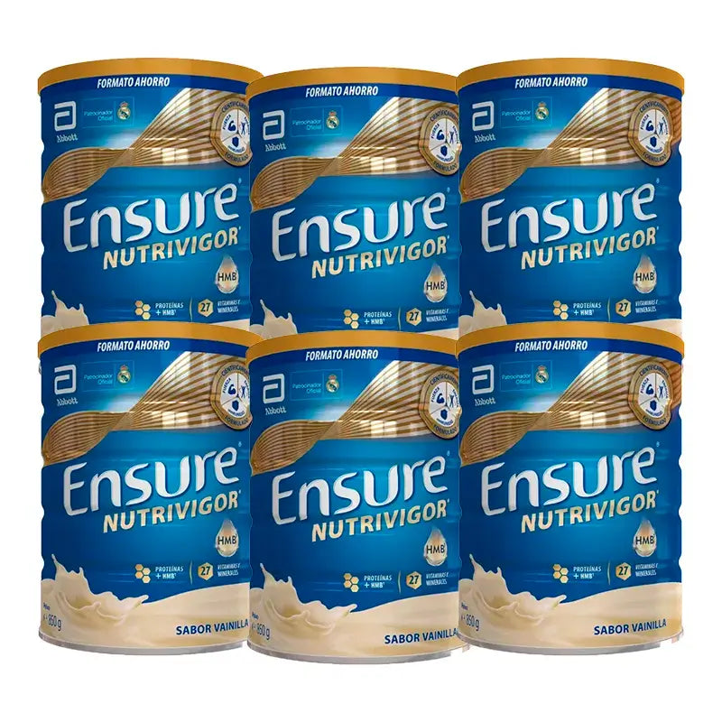 Ensure Nutrivigor Baunilha, embalagem de 6 x 850 gramas