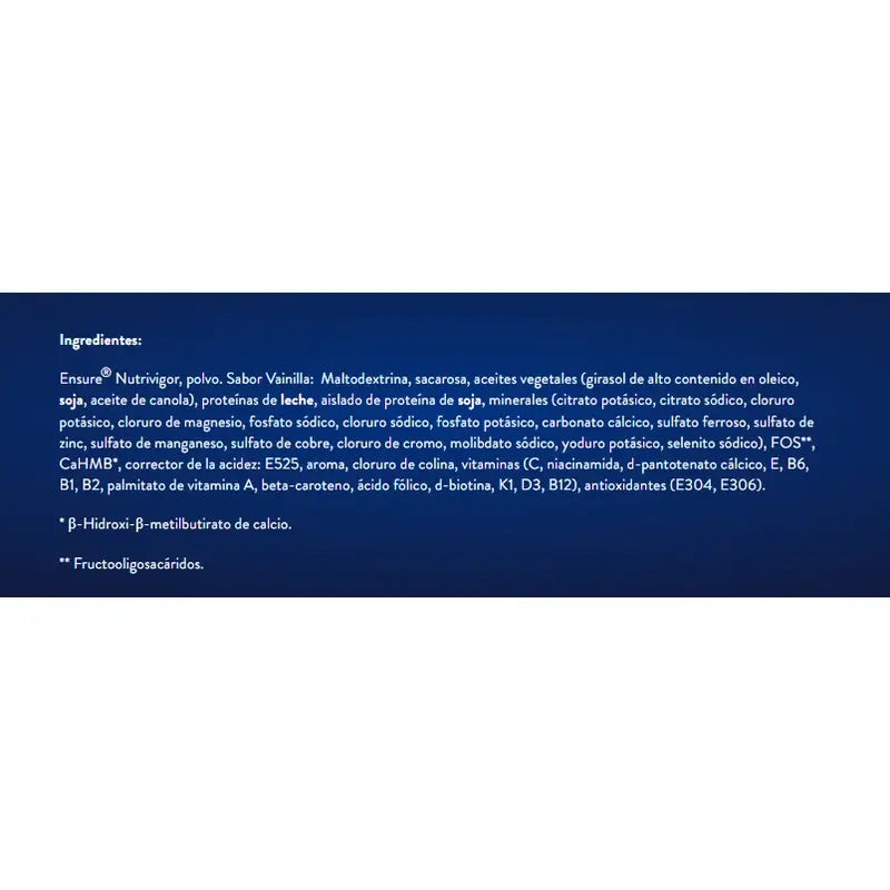 Ensure Nutrivigor Baunilha Latas, Embalagem 3x850g