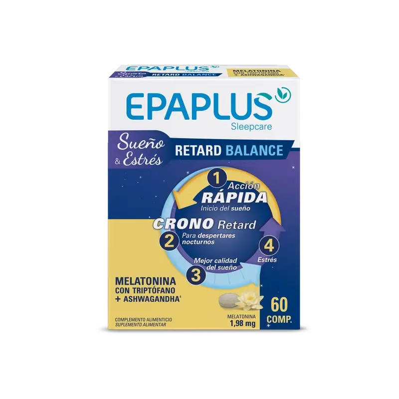 Epaplus Sleepcare Melatonin Retard Balance With Tryptophan, 30 gramas, 60 comprimidos